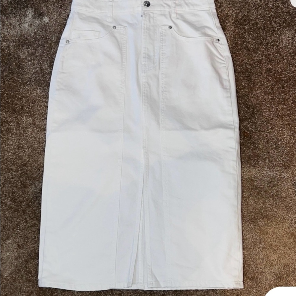 Juicy Couture White Midi Skirt